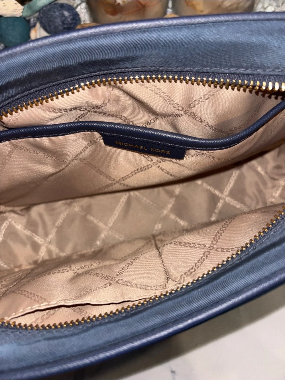 Michael Kors Jet Set Charm East/West Crossbody Navy